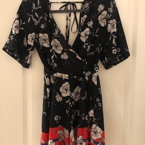 Kimono style romper